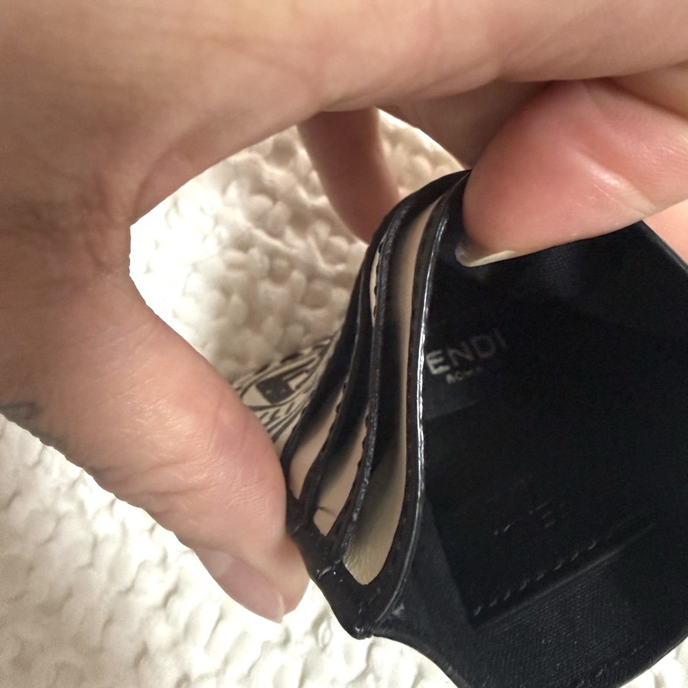 Fendi Joshua Vides White & Black Card Holder - Picture 5 of 11
